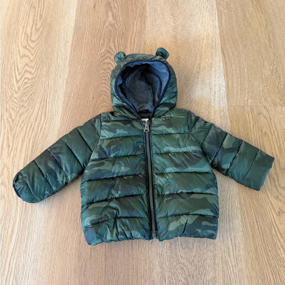 GAP Green Camo Toddler Jacket